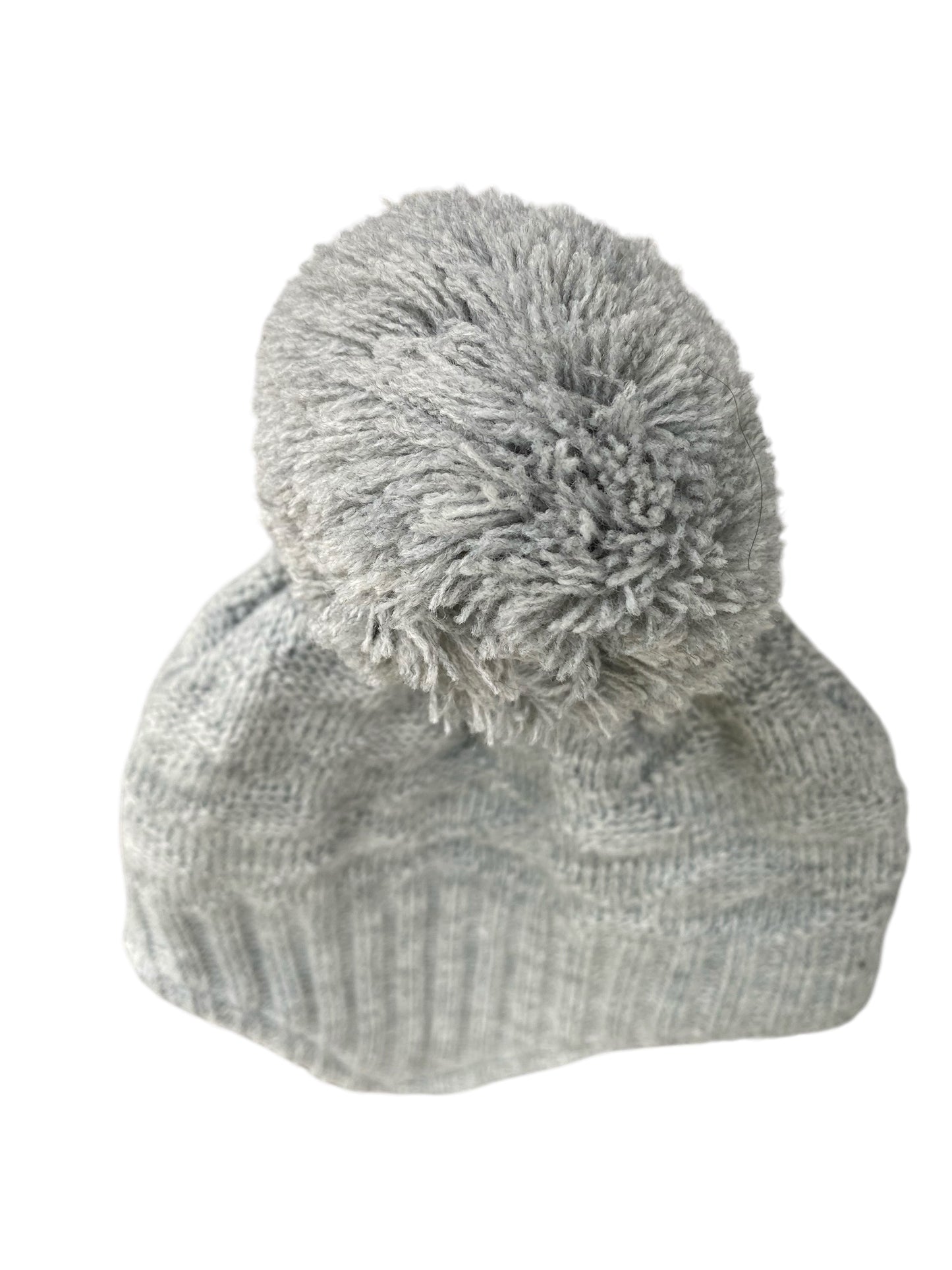 Baby Beanie Strickmütze / Herbst Wintermütze / Süße Mütze mit Ohrenklappen und Bändern