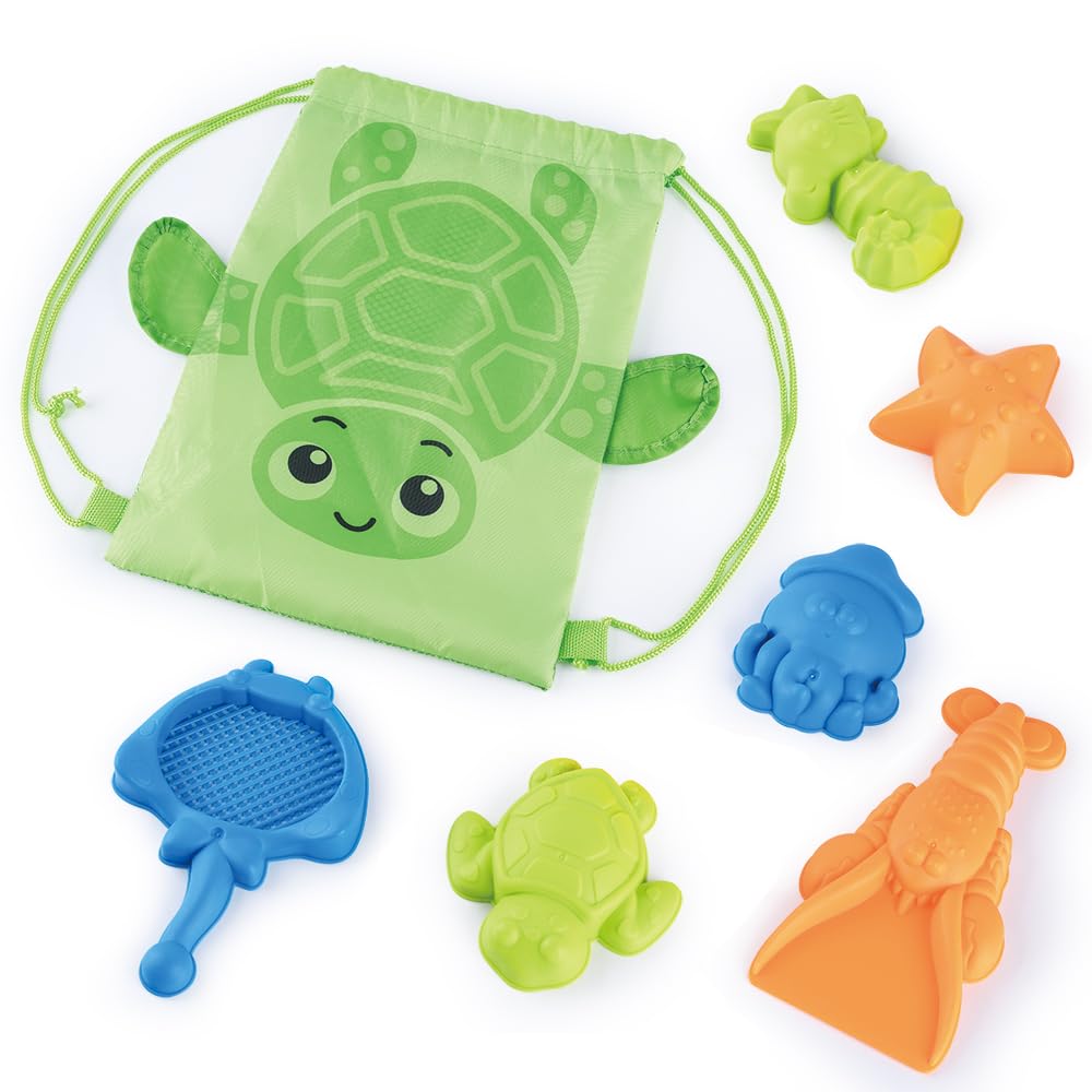 PlayGo Sand Toys with Bag, Beach Toys Set for Children/Beach Toys Seaside Toys with Bag (Pink)