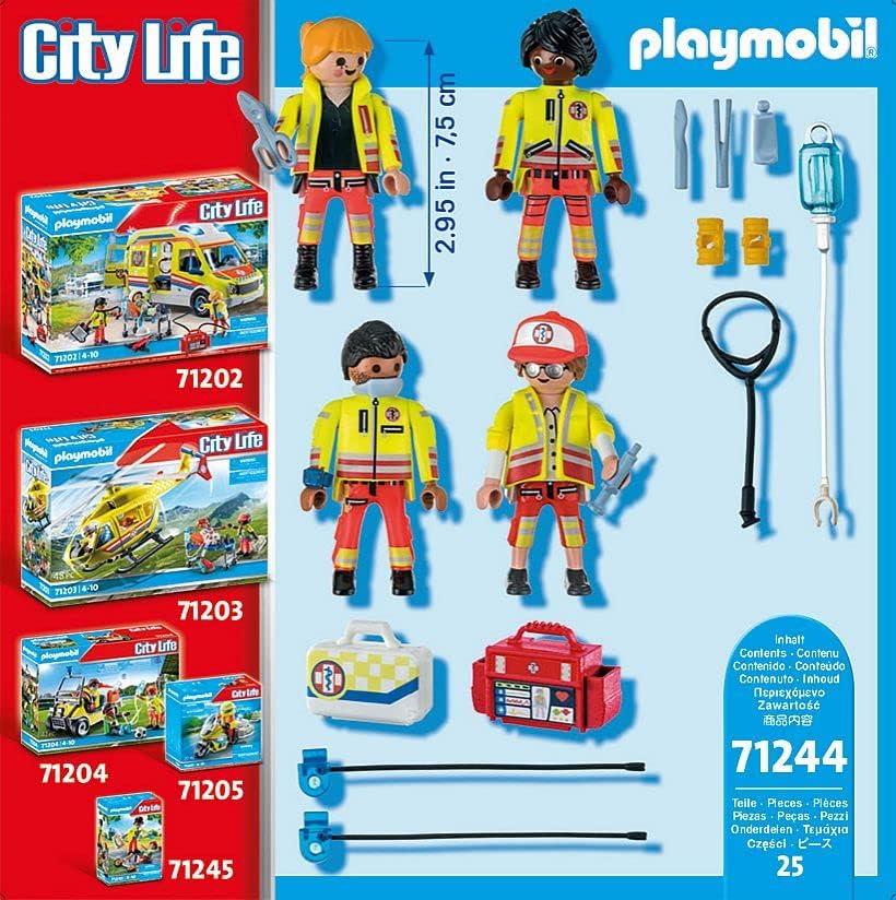 PLAYMOBIL City Life 71244 Rescue Team, Toy for Children from 4 Years
