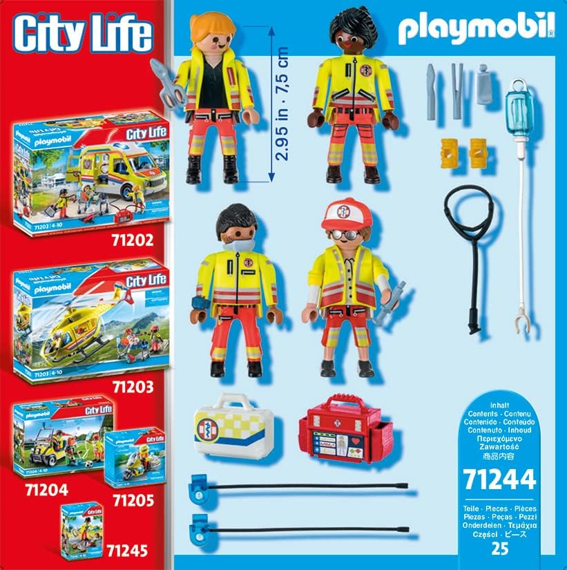 PLAYMOBIL City Life 71244 Rescue Team, Toy for Children from 4 Years