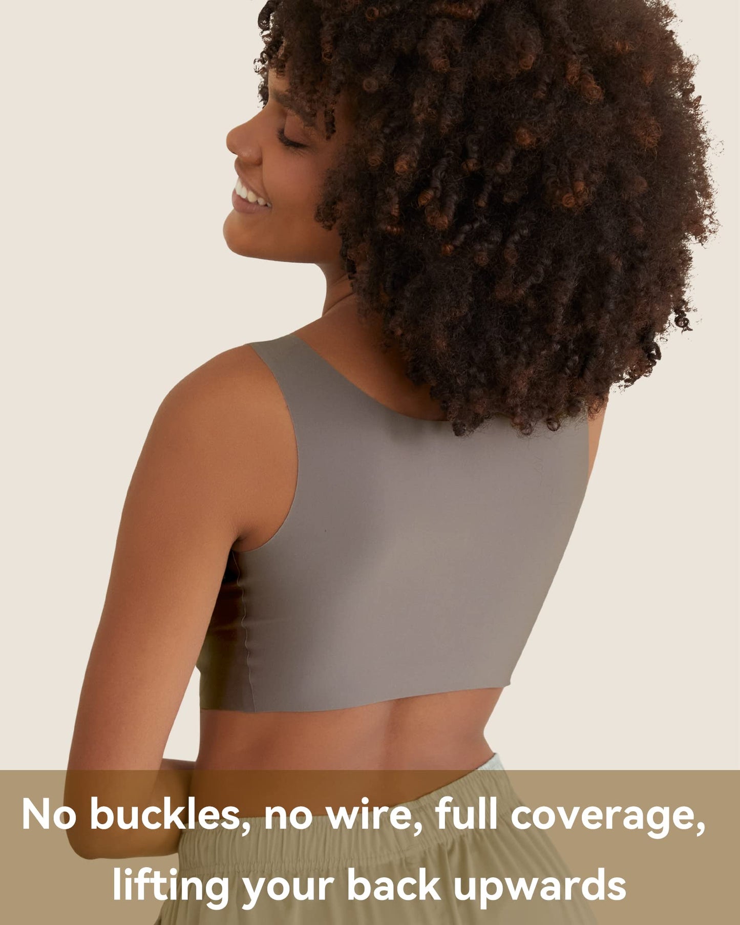 Niidor Seamless Bra for Women Invisible Wireless Soft Comfortable Daily Wire Free T-Shirt Bra with Removable Pads