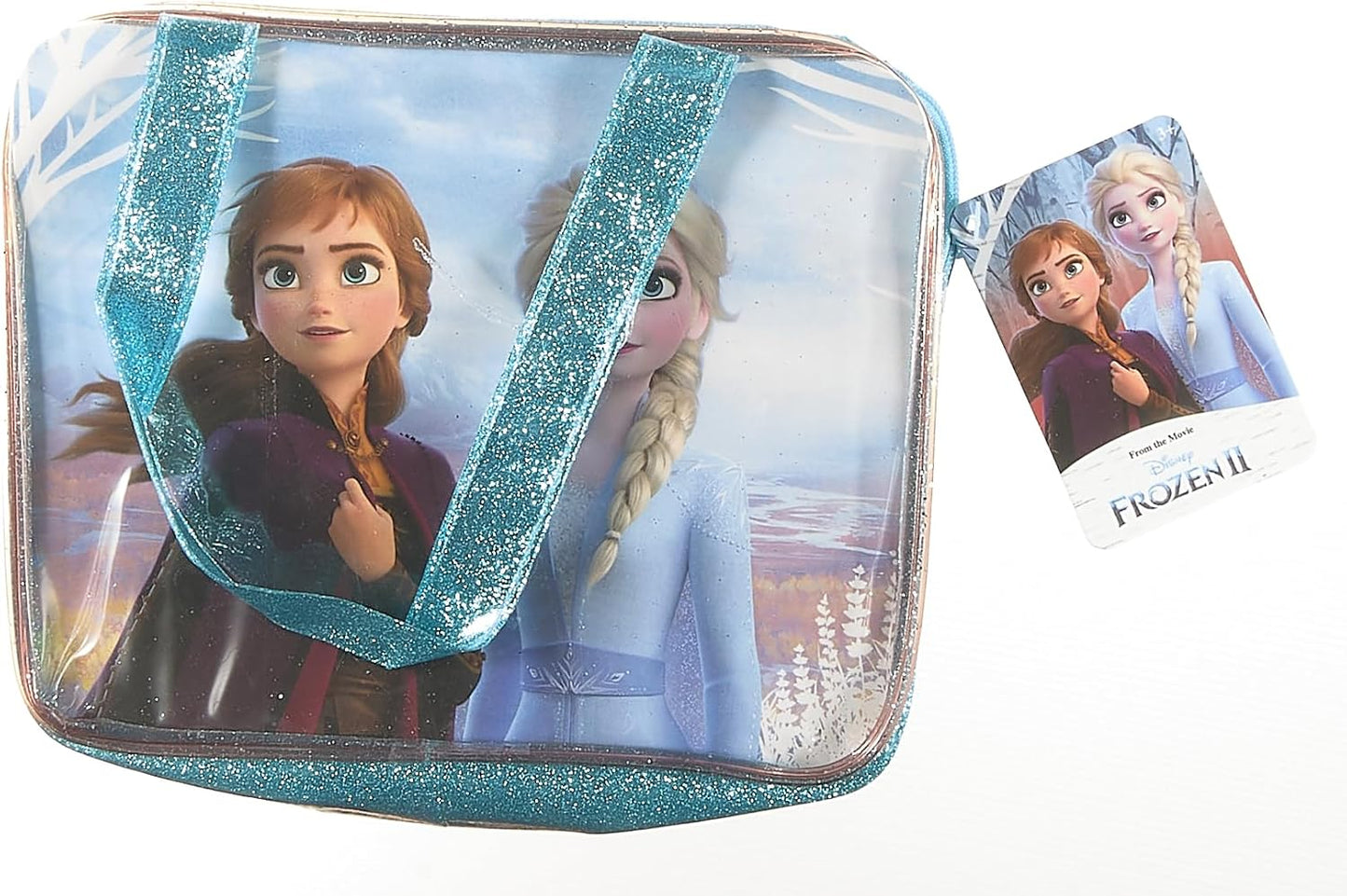 Joy Toy Disney Frozen 19384 Set of 2 Hair Accessories in PVC Glitter Bag, Multi-Colour, **Children**