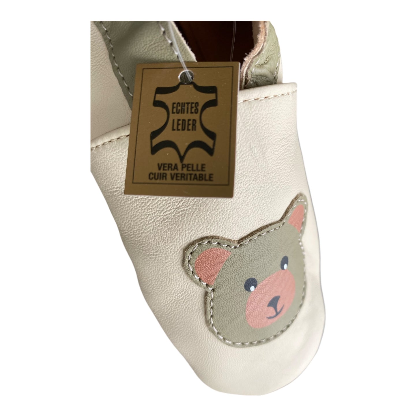Soft Children's Leather Shoes with Soft Suede Soles