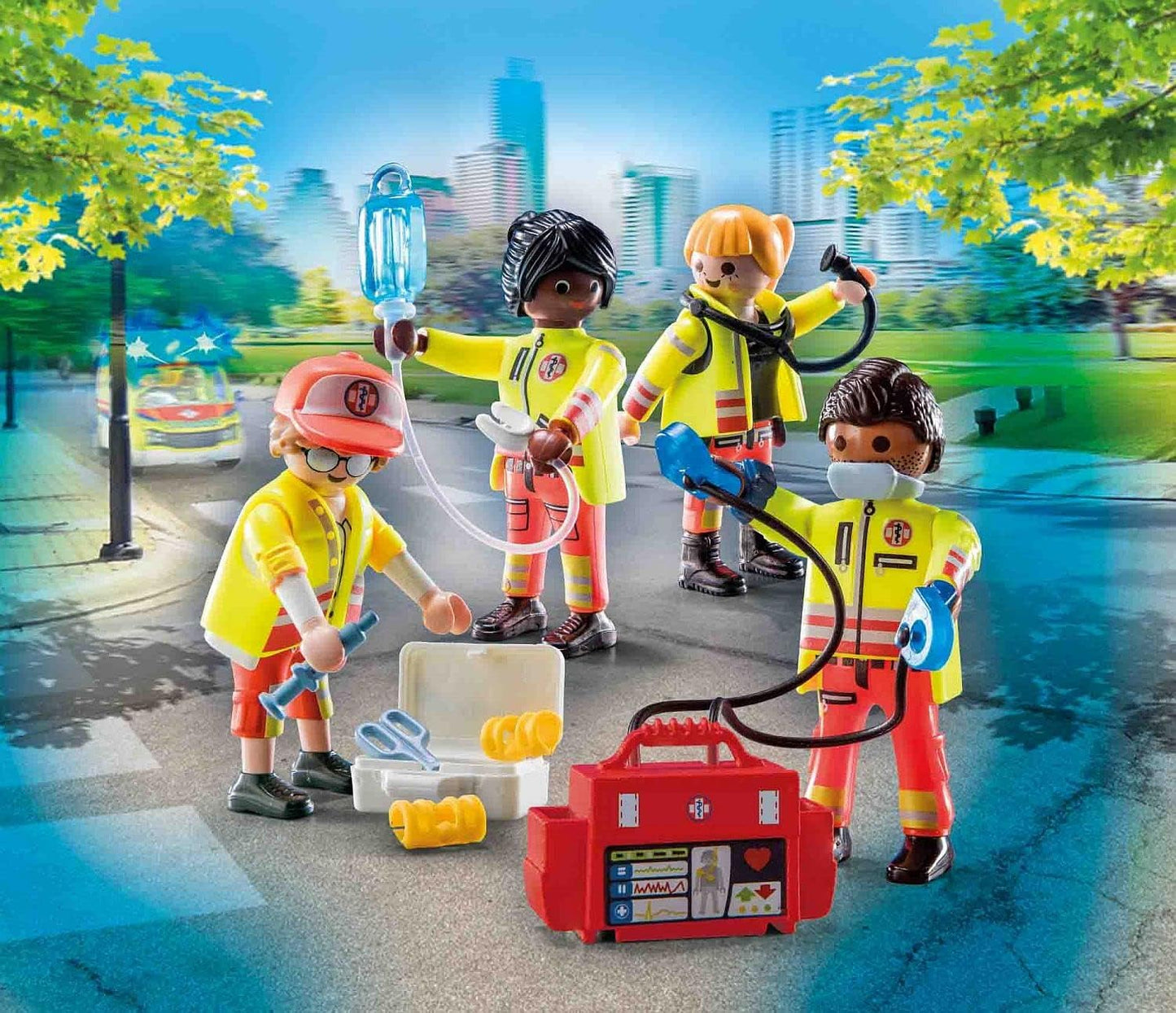 PLAYMOBIL City Life 71244 Rescue Team, Toy for Children from 4 Years
