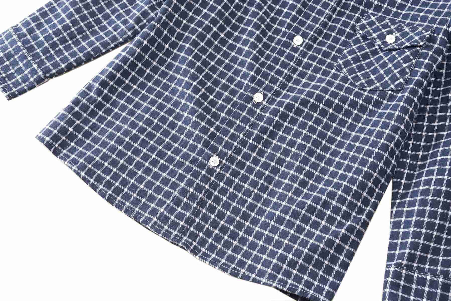 BIENZOE Jungen Warmer Flanell-Knopf Unten Langarmshirts Hemd