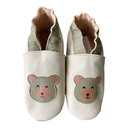 Soft Children's Leather Shoes with Soft Suede Soles