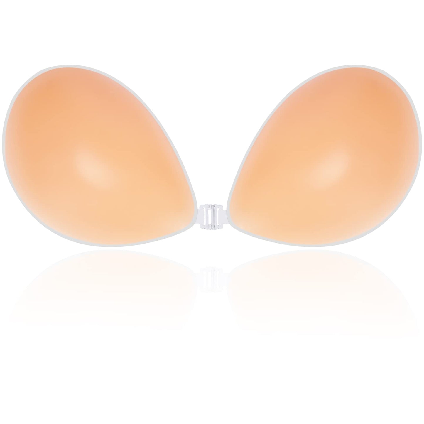Niidor Adhesive Bra Strapless Sticky Invisible Push up Silicone Bra for Backless Dress with Nipple Covers