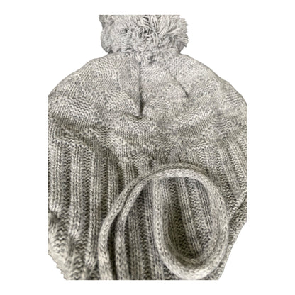 Baby Beanie Strickmütze / Herbst Wintermütze / Süße Mütze mit Ohrenklappen und Bändern