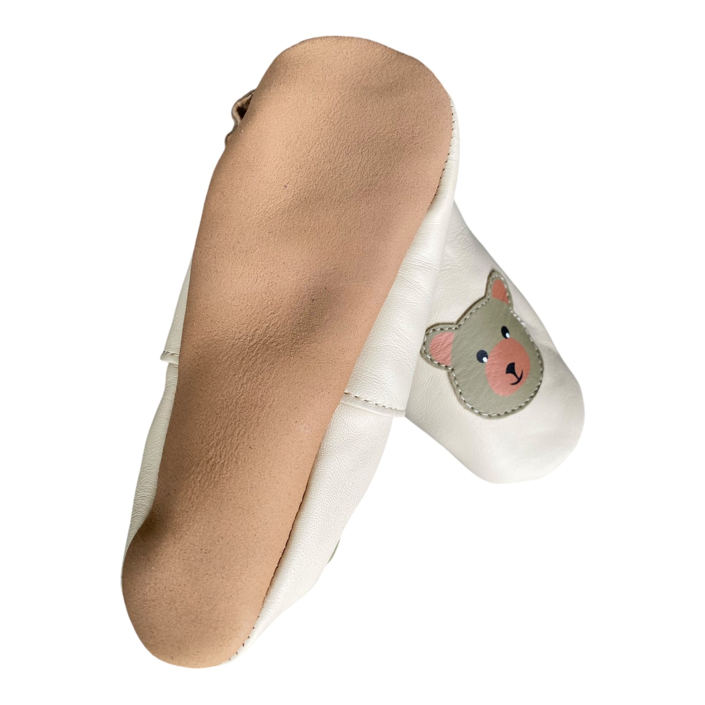Soft Children's Leather Shoes with Soft Suede Soles