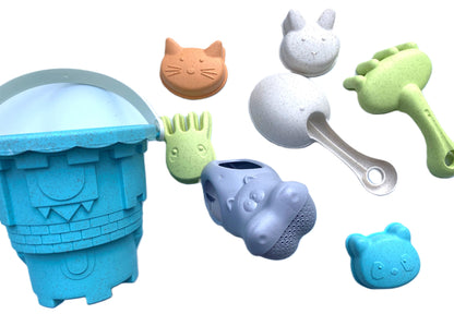 Beach Toys Sandspielzeug mit Eimer 8-teilig, Beach Set Bucket (G)