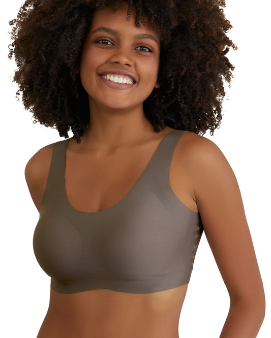 Niidor Seamless Bra for Women Invisible Wireless Soft Comfortable Daily Wire Free T-Shirt Bra with Removable Pads