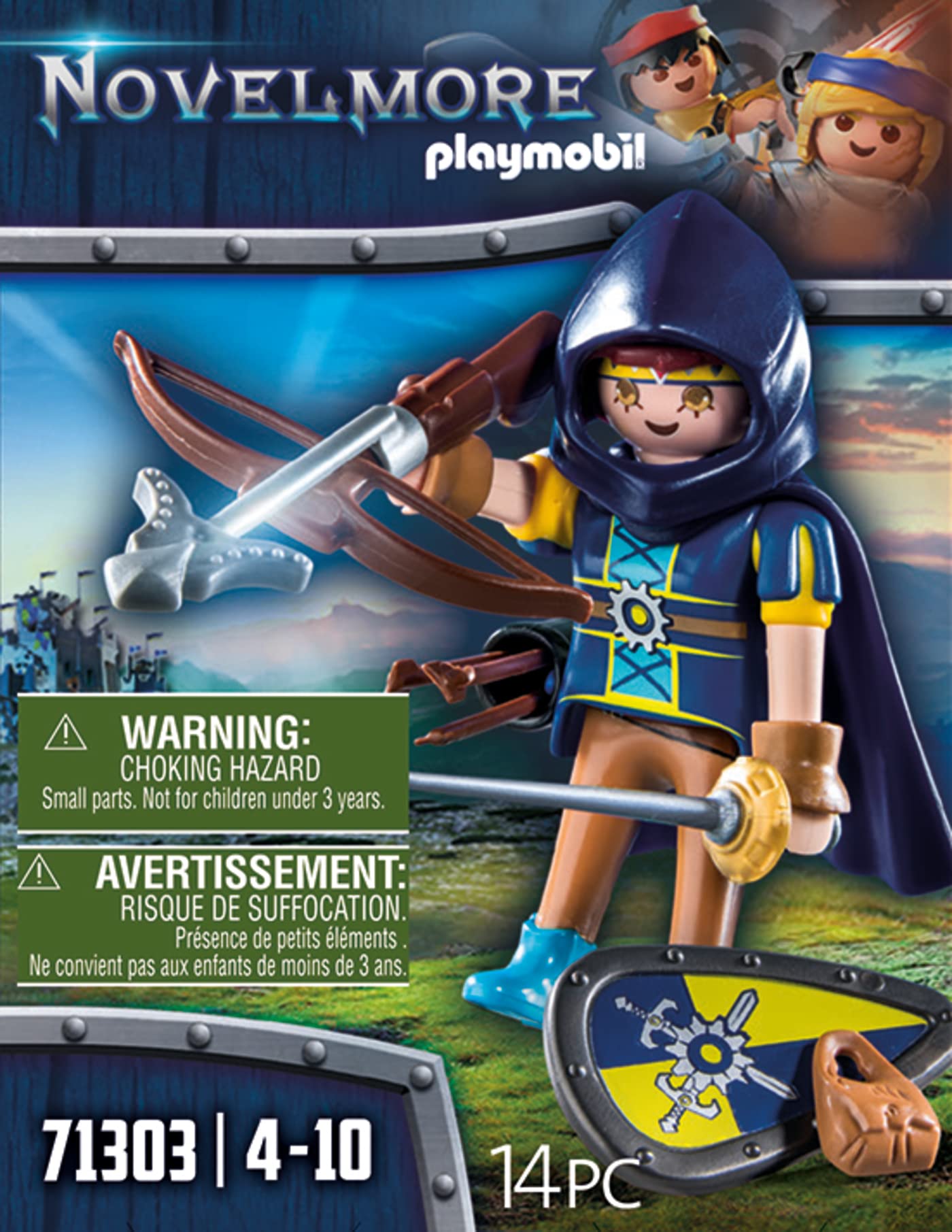PLAYMOBIL Novelmore 71303 Novelmore Gwynn avec équipement de combat, à partir de 4 ans 