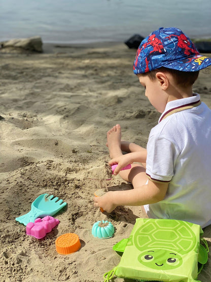 PlayGo Sand Toys with Bag, Beach Toys Set for Children/Beach Toys Seaside Toys with Bag (Pink)