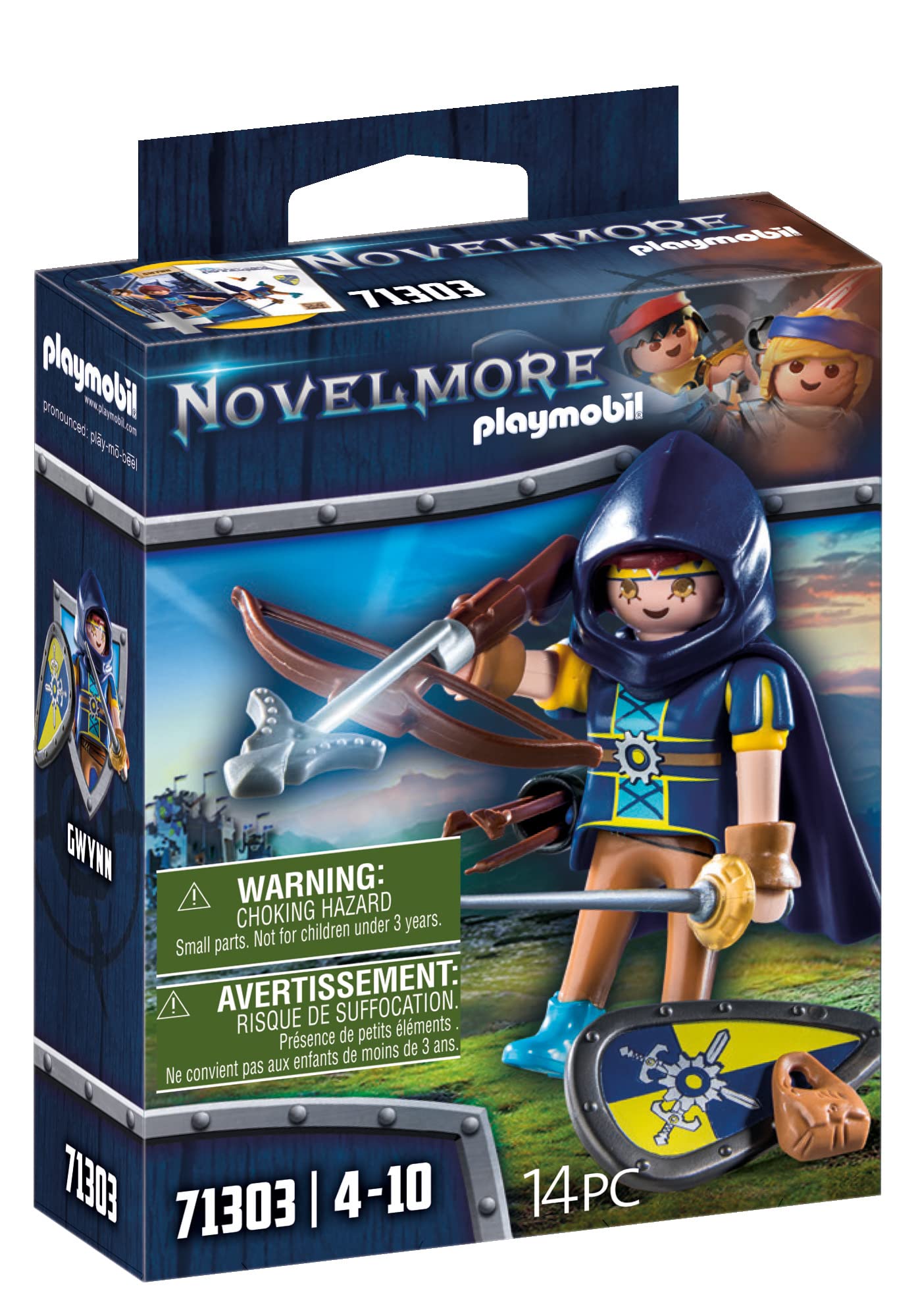 PLAYMOBIL Novelmore 71303 Novelmore Gwynn avec équipement de combat, à partir de 4 ans 