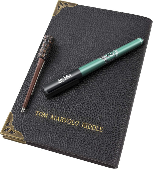 Harry Potter Tom Riddle's Diary Notebook, House Slytherin Pen, & UV Magic Wand | Official Wizarding World - Harry Potter merchandise, toys and collectibles