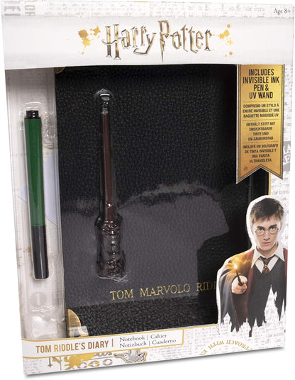 Harry Potter Tom Riddle's Diary Notebook, House Slytherin Pen, & UV Magic Wand | Official Wizarding World - Harry Potter merchandise, toys and collectibles